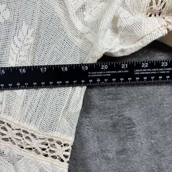 Intimately Free People See Me At Sunset Robe Kimono Lace Boho Cream Large K168 - Picture 7 of 13
